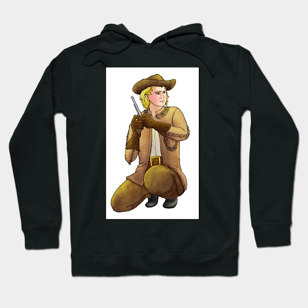 Buffalo Bill: Pony Express Rider Hoodie by reynoldjay